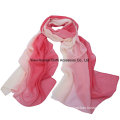 Women Fashion Large Shawl Gradient Color 100% Polyester Scarf